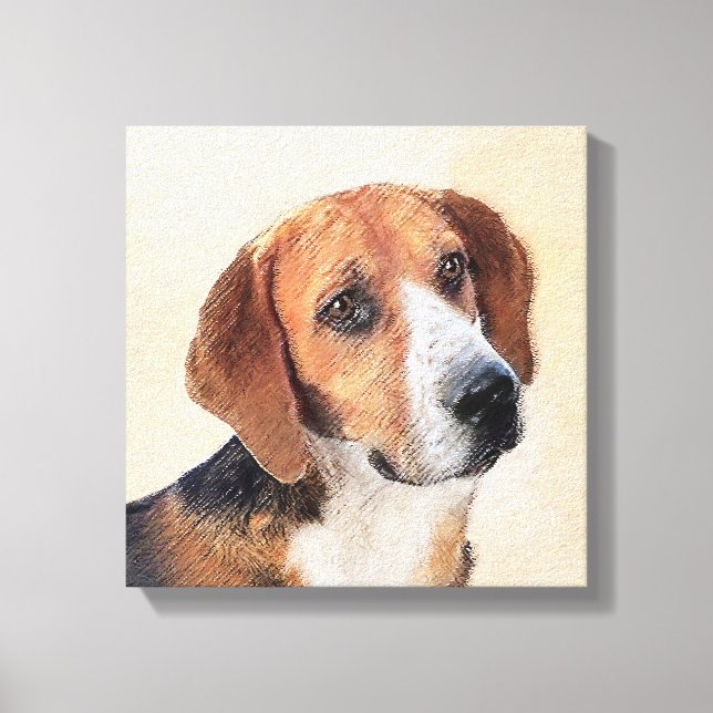 Harrier Painting - Cute Original Hund Art Canvastryck (Framsida)