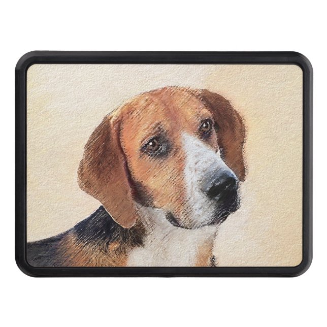 Harrier Painting - Cute Original Hund Art Dragkroksskydd (Framsidan)