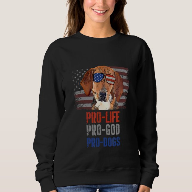 Harrier Pro Life Pro God Pro Dogs T Shirt (Framsida)