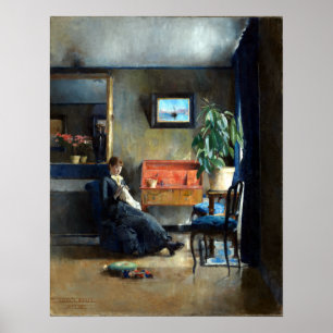 Harriet Backer Blue Insida Poster