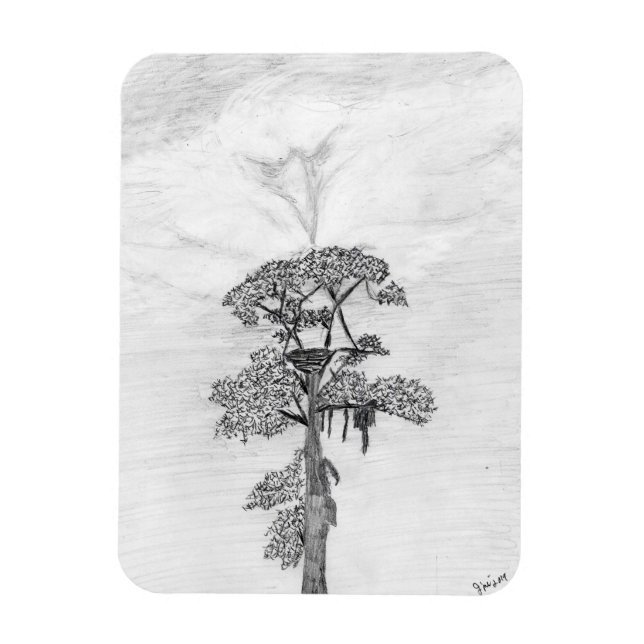 HARRIET M HOME STORY OF FAMILY TRÄD OZZIE WATCHES MAGNET (Vertikal)