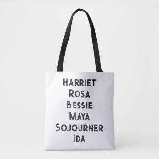 Harriet Rosa Bessie Maya Sojourner Ida Tygkasse