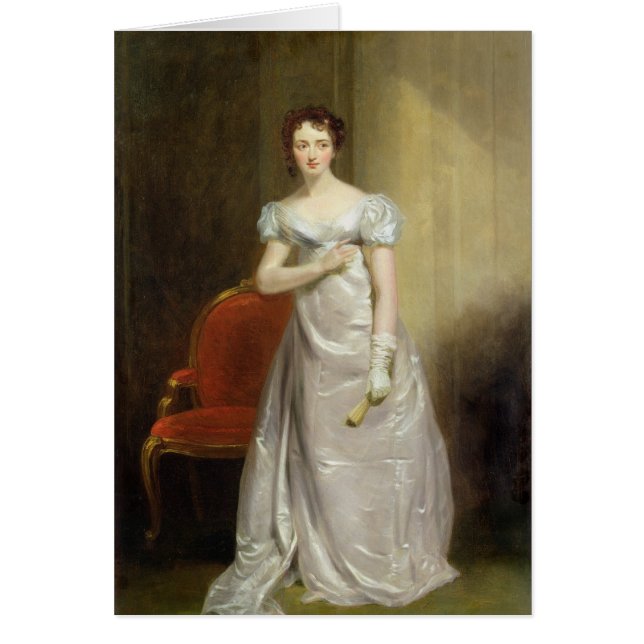 Harriet Smithson (1800-54) som Fröcken Dorillon, Hälsningskort (Framsidan)