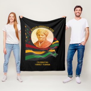 HARRIET TUBMAN African American Hero BLACK HISTORY Fleecefilt
