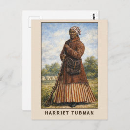 Harriet Tubman Art In Color Vykort