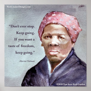 Harriet Tubman & Citat Poster