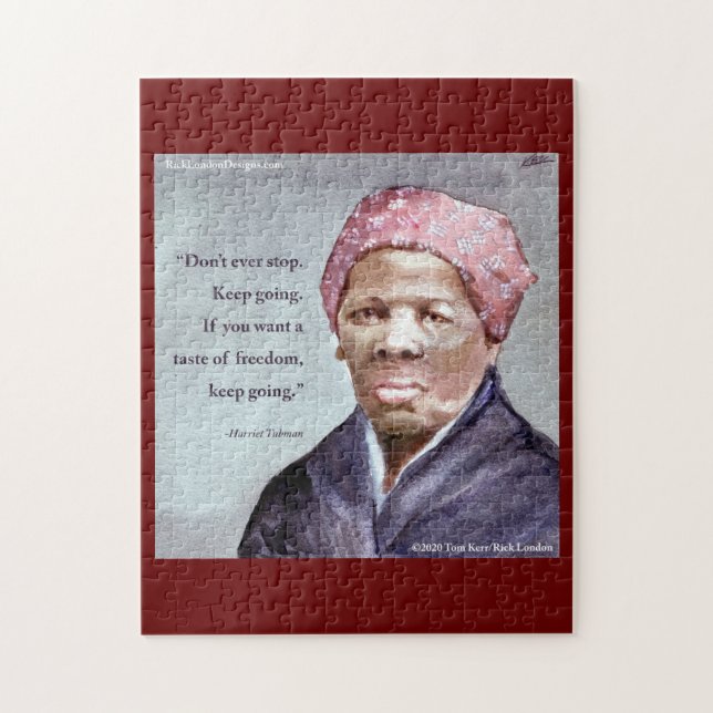 Harriet Tubman & Citat Pussel (Vertikal)