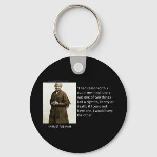 Harriet Tubman citationstecken Nyckelring