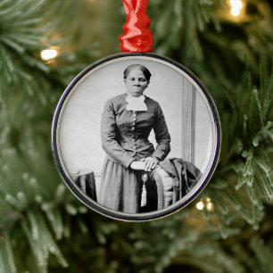 Harriet Tubman Conductor Underground Railroad Julgransprydnad Metall