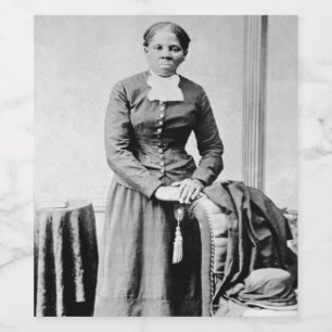 Harriet Tubman Conductor Underground Railroad Vinflaska Etikett