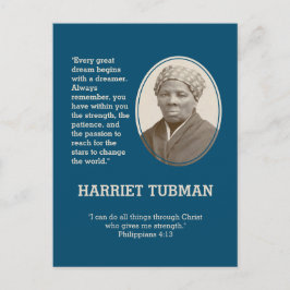 HARRIET TUBMAN Dreamer Quote | BHM Vykort