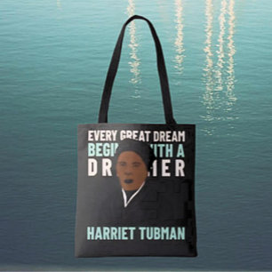 Harriet Tubman Dröm Inspirerande Totebag Tygkasse