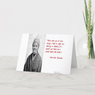 Harriet Tubman "Frihet eller Död" Citat Gåvor Kort