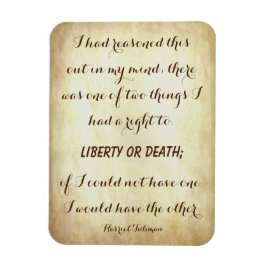 Harriet Tubman, maktfull frihet eller dödscitat Magnet