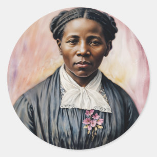 Harriet Tubman Original Art Runt Klistermärke