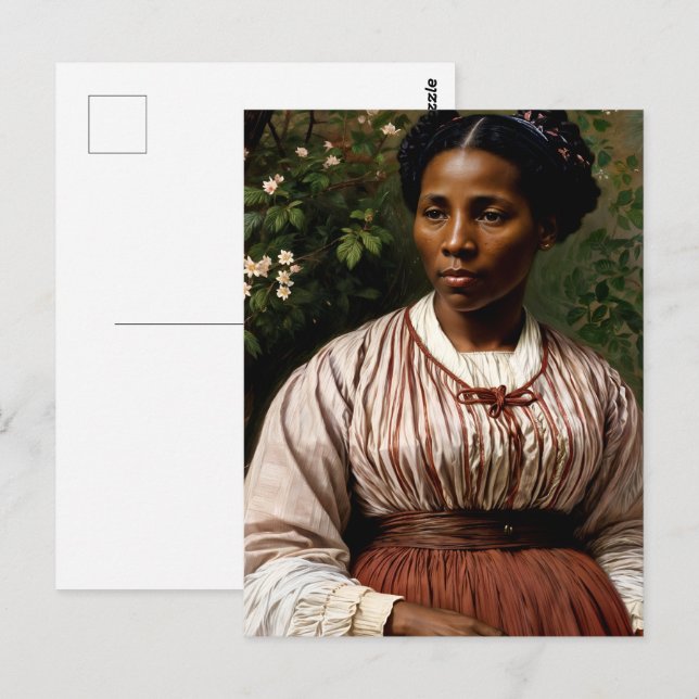 Harriet Tubman Original Art Vykort (Fram/baksida)