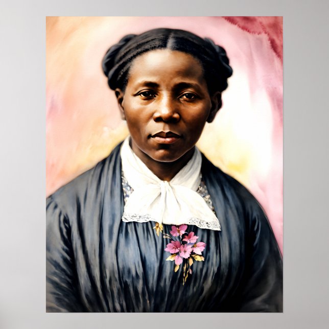 Harriet Tubman Original Porträtt Art Poster (Framsidan)