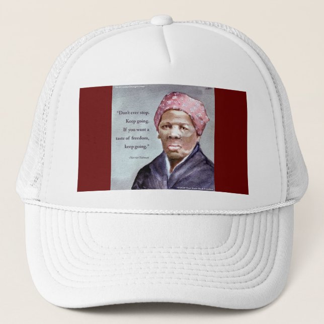 Harriet Tubman & Quote Keps (Framsida)