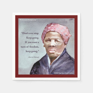 Harriet Tubman & Quote Pappersservett
