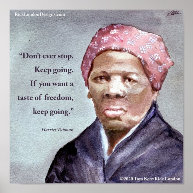 Harriet Tubman & Quote Poster (Framsidan)