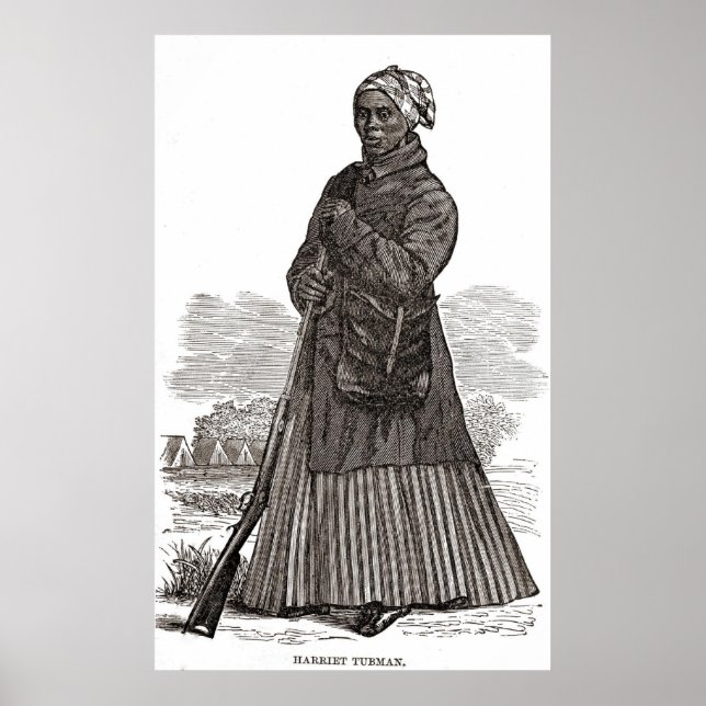 Harriet Tubman Woodcut Poster (Framsidan)
