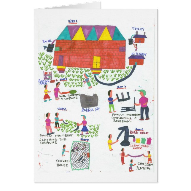 Harrietts Sanitation planerar Hälsningskort (Framsidan)