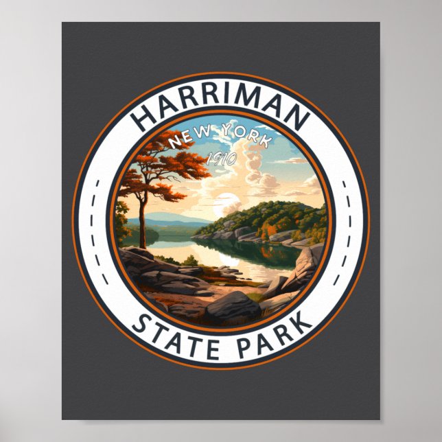 Harriman State Park New York Badge _1  Poster (Framsidan)