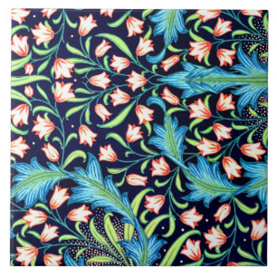 Hårring, rosa av vintage och utformning av vit blo kakelplatta