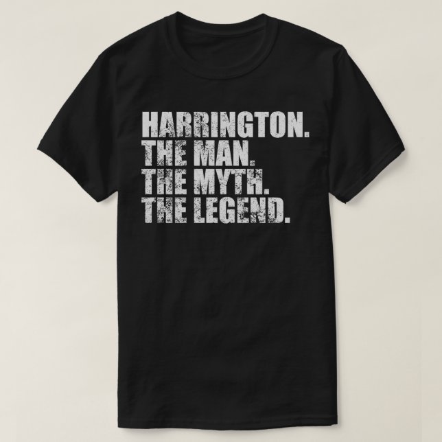 HarringtonHarrington Family namn Harrington i N T Shirt (Design framsida)