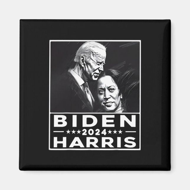 Harris 2024 47:e president Valection Joe Biden Kam Magnet (Framsidan)
