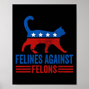 Harris 2024 Cat Dam för Kattdjur mot feloner Poster