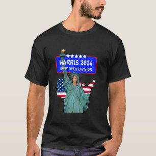 HARRIS 2024 ENHET ÖVER DIVISION Frihetsgudinnan T Shirt