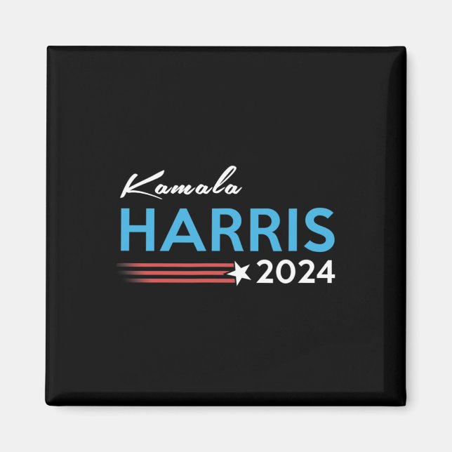 Harris 2024 för president Kampanj 3 Magnet (Framsidan)