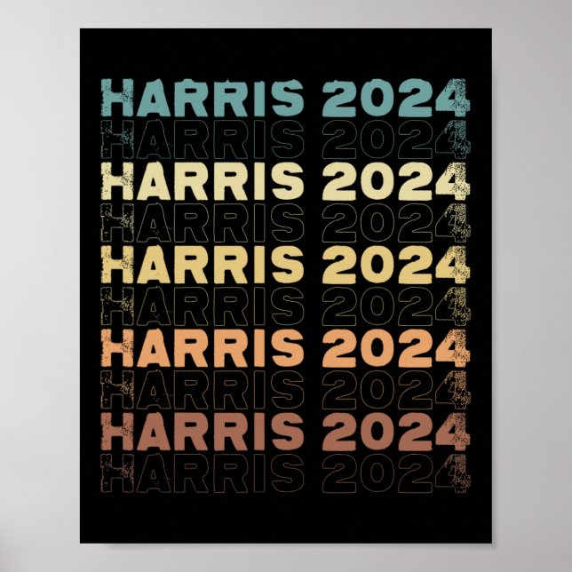 Harris 2024 för president Valection Kampanj Quote Poster (Framsidan)