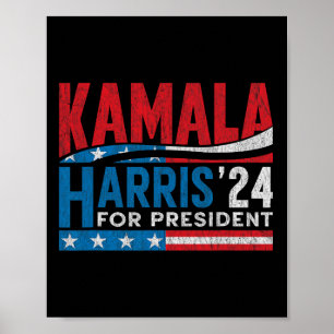 Harris 2024 För Presidentval Röstar För Kama Poster