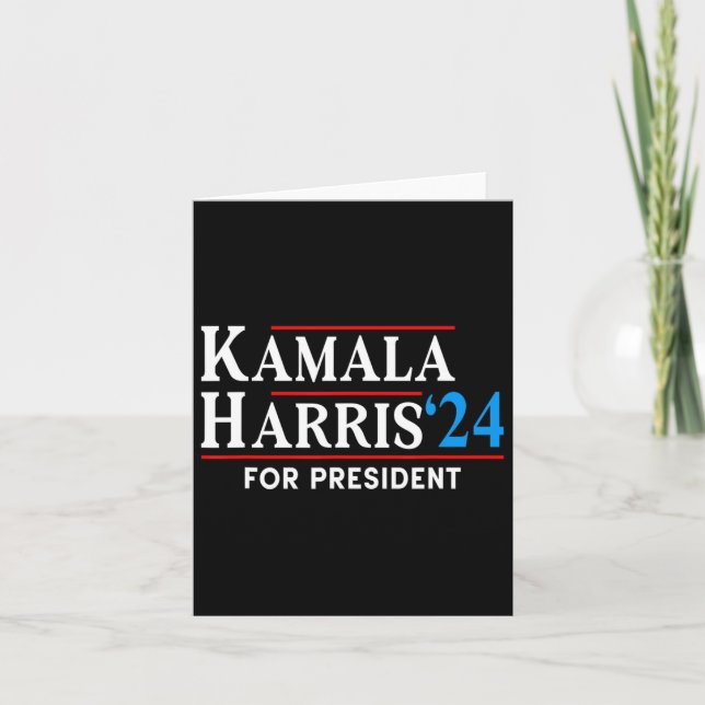 Harris 2024 För Presidentval Röstning För Kama Kort (Framsida)