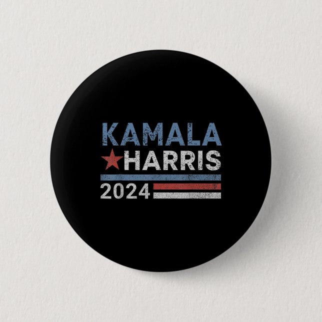 Harris 2024 för presidentvalet i Kampanj Knapp (Framsida)