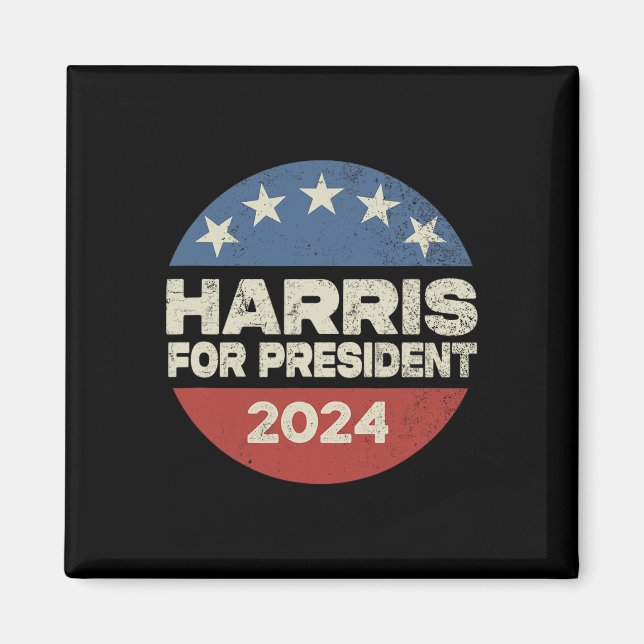 Harris 2024 För presidentvalskampanj 2  Magnet (Framsidan)
