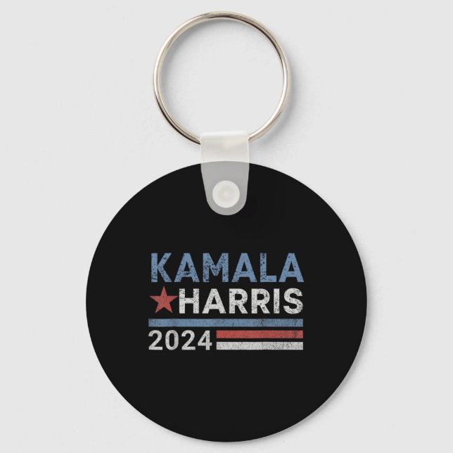 Harris 2024 För presidentvalskampanj  Nyckelring (Framsida)