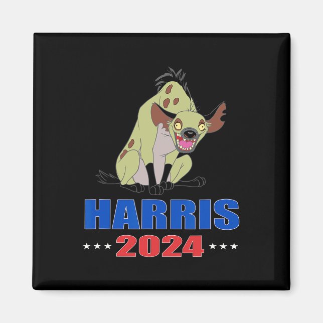 Harris 2024 Funny Hyena Magnet (Framsidan)
