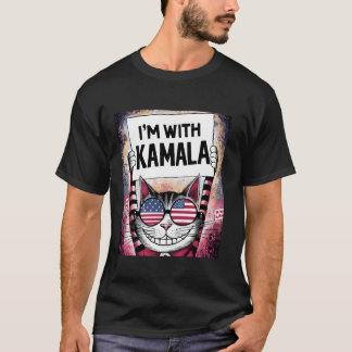 Harris 2024 I är tillsammans med Kamala Cat Dam Ha T Shirt