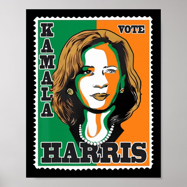 Harris 2024 Kamala för president 1 Poster (Framsidan)