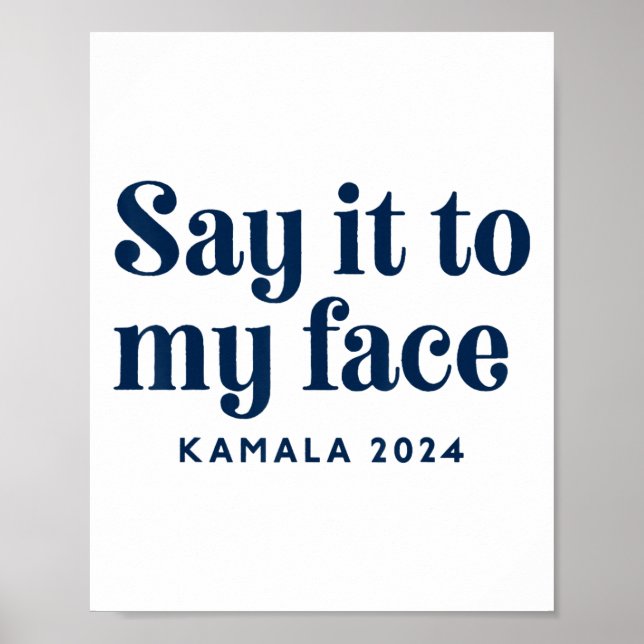 Harris 2024 Kamala Harris till president 2 Poster (Framsidan)