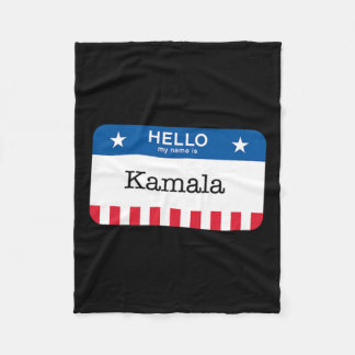 Harris 2024 Last Minute Costume kamala Namn bricka Fleecefilt