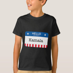 Harris 2024 Last Minute Costume kamala Namn bricka T Shirt