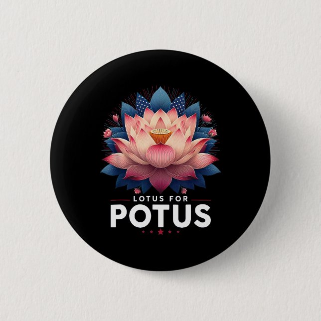 Harris 2024 Lotus For Potus Trending President Knapp (Framsida)