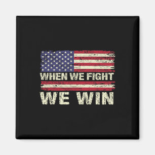 Harris 2024 när vi kämpar mot Dnc America Flagga Magnet