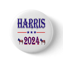 Harris 2024 Pres Democrat Donkey USA flagga