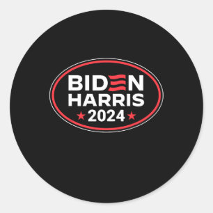 Harris 2024 President American Flagga Joe Biden Ka Runt Klistermärke