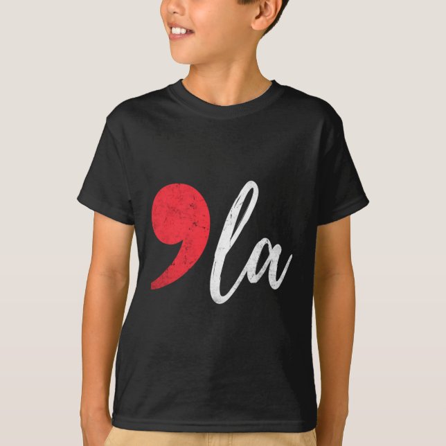 Harris 2024 President Comma La Funny T Shirt (Framsida)